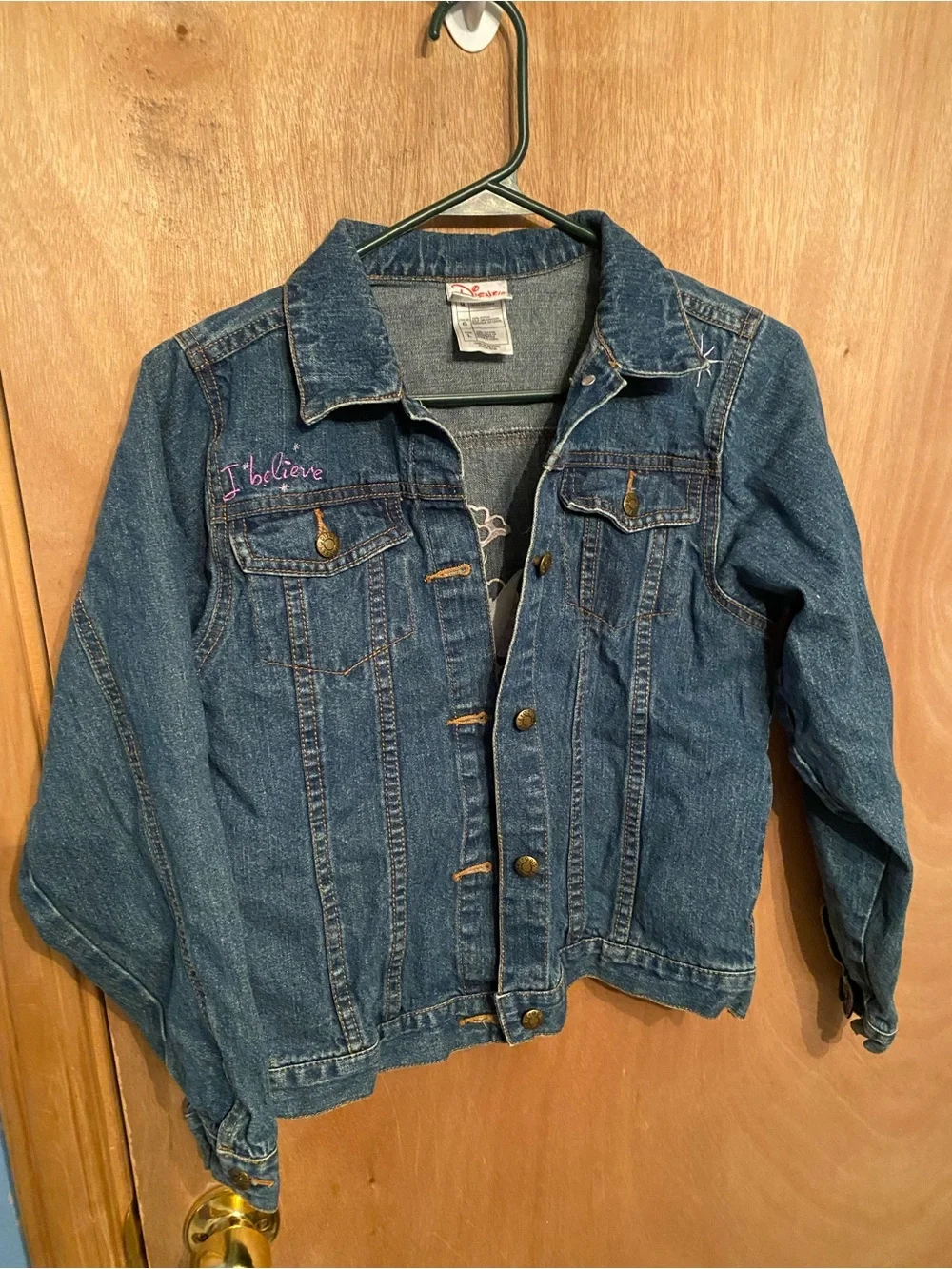 Disney Vintage Tinker Bell Embroidered Denim Jacket